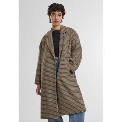 Urban Classics Дамско карирано палто Urban ClassicsUB-TB7070-04268 - Черен, размер 4XL