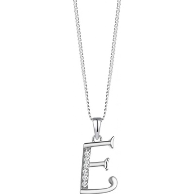Preciosa Stříbrný náhrdelník písmeno "E" 5380 00E