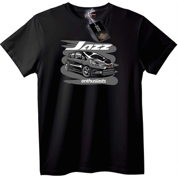NOONEBRAND Тениска Jazz автомобилни ентусиасти - 2XL, Black