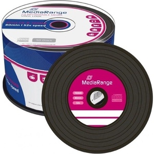 MediaRange Оптичен носител CD-R, 700MB, MediaRange MR225, 52x, 50бр (MR225)