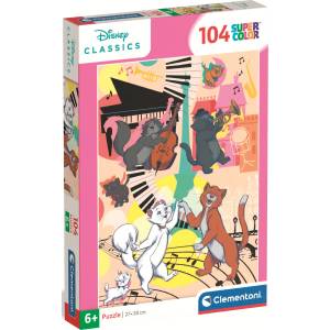 Clementoni Детски пъзел Clementoni от 104 части - Аристокотките (25048) - baby