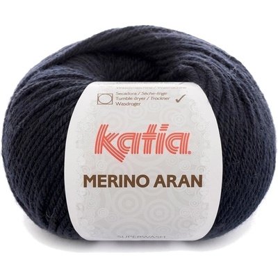 Katia Merino Aran 5 Dark Blue Плетива прежда (MA 5)