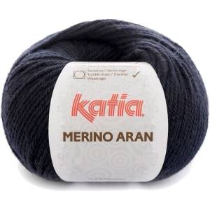Katia Merino Aran 5 Dark Blue Плетива прежда (MA 5)