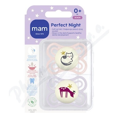 Mam Perfect Night cumlík Pink/ Purple 2 ks