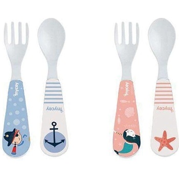 Комплект за хранене лъжичка и виличка (8698694124618)