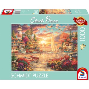 Schmidt Spiele Пъзел Schmidt от 1000 части - Утро на езерото (58554)