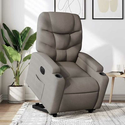 vidaXL 3205012 Elektrické zvedací polohovací textil taupe