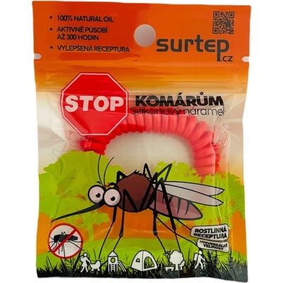 Stop komárům – silikonový náramek 10 ks