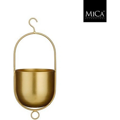 Mica КАШПА ВИСЯЩА bob Ø15х36см ЗЛАТНА (1159541)