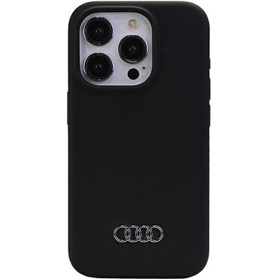 Audi Кейс Audi Silicone Case за iPhone 15 Pro 6.1"", черен / черен, твърд, AU-LSRIP15P-Q3/D1-BK (KXG0075362)