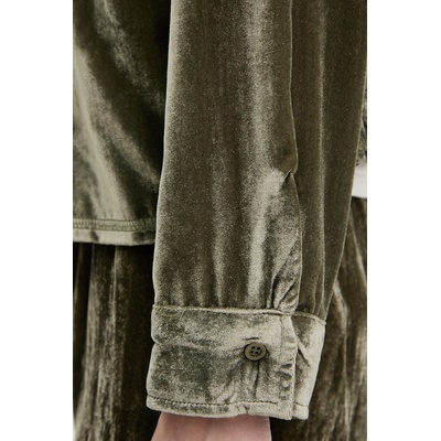 American Vintage блуза тип риза дамска от кадифе (ANK06A)