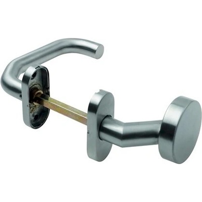 ASSA ABLOY AHW600 zahnuté U PZ klika levá/koule nerez