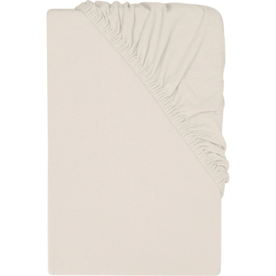 LIVARNO Žerzejové napínací prostěradlo pískové 90-100x200