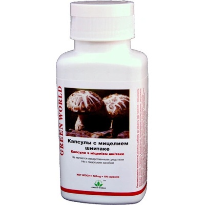 Green world Shiitake 100 kapslí