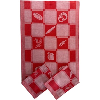 Svitap J.H.J. Pekárska 50x70 cm 3 ks červená