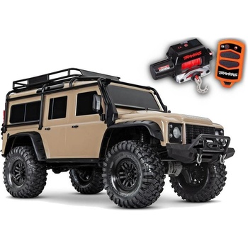 Traxxas RC auto TRX-4 Land Rover Defender TQi RTR písková 1:10