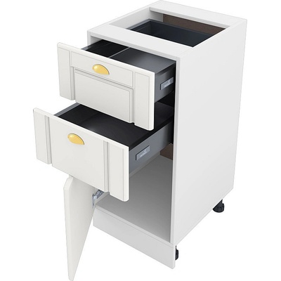 ИРИМ Долен кухненски шкаф Сити БФ-Бяло мат-09-73 ляв 40 см