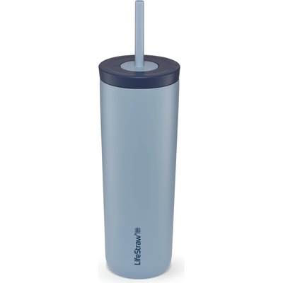 LifeStraw Бутилка с филтър Lifestraw Go Steel Tumbler Insulated mug - Icelandic Blue - размер 500 ml (538-0244-0411)