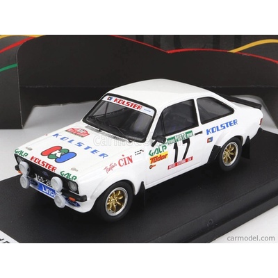 Trofeu Ford england Escort Mkii night Version N 17 Rally Portugal 1983 J.p.borges R.bevilacqua Bílá 1:43