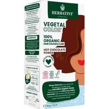 Herbatint Vegetal Color bio rostlinná barva na vlasy HOT CHOCOLATE POWER horká čokoláda