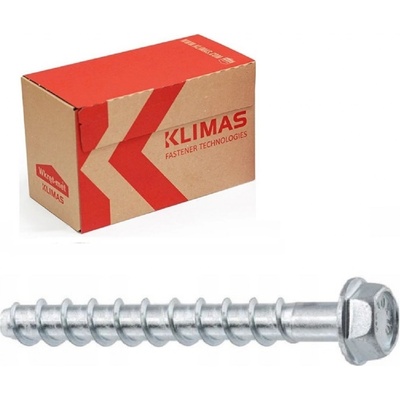 KLIMAS Wkret-met WDBLS Ø6 mm SW-10 skrutka do betónu so 6 hrannou hlavou 60 mm - 100 ks