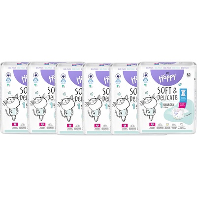 Bella Happy Soft & Delicate BigPack 1 2-5 kg - 6x82 ks 492 ks