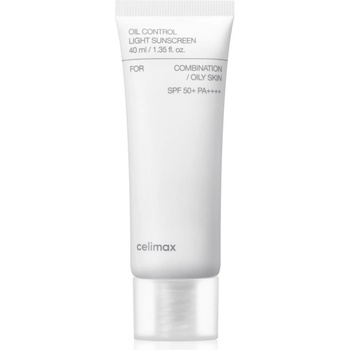 celimax Oil Control Light Sunscreen слънцезащитен крем SPF 50+ за смесена и мазна кожа 40ml