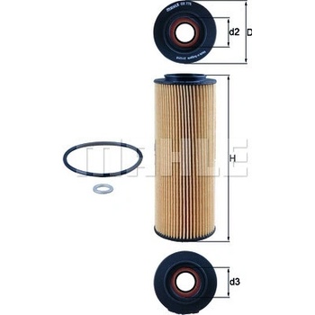 Olejový filter MAHLE ORIGINAL OX 775D (OX775D)