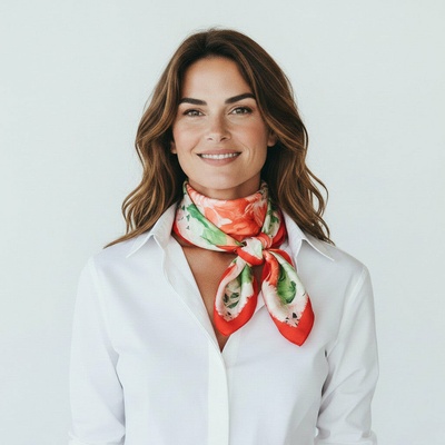 Elena Ruta Marchallé šatka s ružami