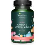 Vegavero Мозъчна, зрителна и сърдечна функция - Омега-3 + Витамин А, d3, e, k, 60 капсули (vv-vita-352)