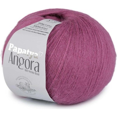 Pletací příze Papataya Angora 100 g - 5 (8740) hořčicová
