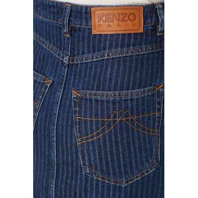 Kenzo Дънкова пола Kenzo Mini Skirt Stripped Jacquard (FE62DJ2806F2.DD)