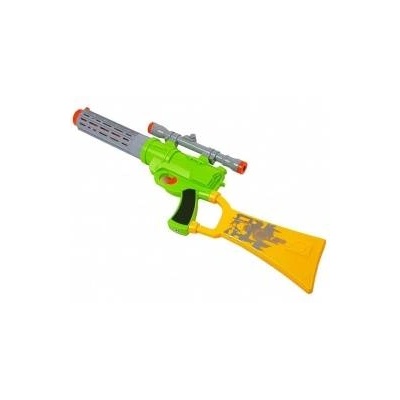 LEAN Toys Foam Cartridge Rifle with target for shooting Green