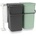Brabantia Кош за смет за разделно събиране Brabantia Sort& Go 2x16L, Dark Grey & Jade Green (1005518)