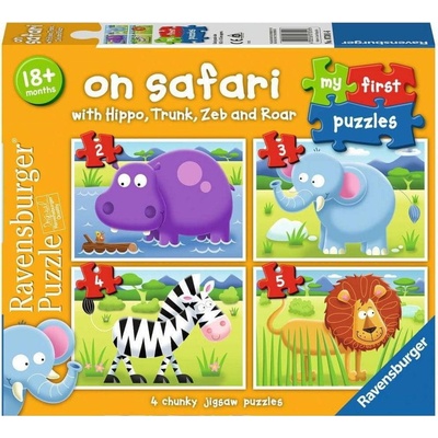 RAVENSBURGER Moje první Na safari 4v1 2,3,4,5 dielov