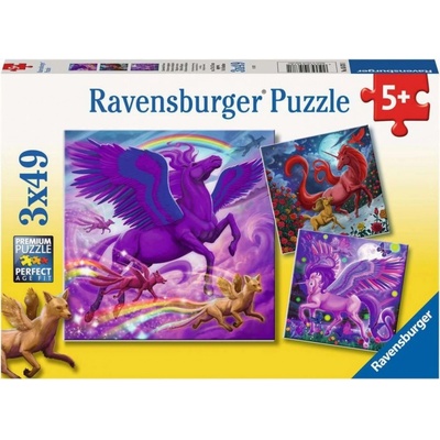 Ravensburger 056781 Mýtičtí vladaři 3 x 49 dílků