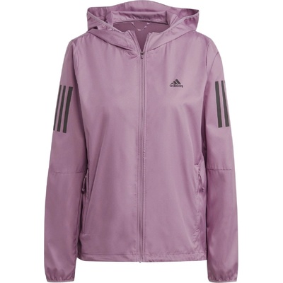 adidas Own The Run Hooded Running Windbreaker - Pink