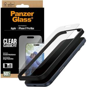 Panzer - Класически протектор за екран с EasyAligner - iPhone 17 Pro Max - Прозрачен