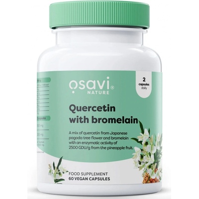 Osavi Quercetin with Bromelain Kvercetin s bromelainem 60 rostlinných kapslí