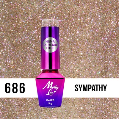 Molly Lac Gél lak Shocking Shine Sympathy 686 5 ml