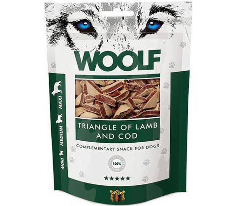 WOOLF Lamb and Cod Triangle 100 g