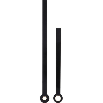 Kovové hodinové ručičky B16 (105 mm, 75 mm) - černé - Ručičky hodinové N2208...B16 pár