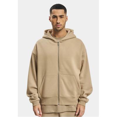 DEF Мъжки суичър с качулка в бежов цвят DEF Zip HoodieUB-DFZH042-04494 - Бежов, размер L