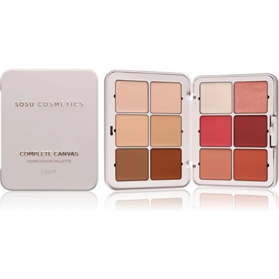 SOSU Cosmetics Complete Canvas Complexion Palette multifunkční paleta na obličej Light 26.4 g