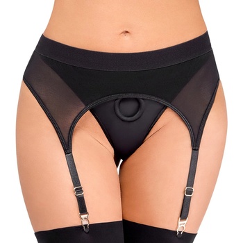 Image 1 of Bad Kitty Strap-On Tong with Suspenders 2493578 Black XL