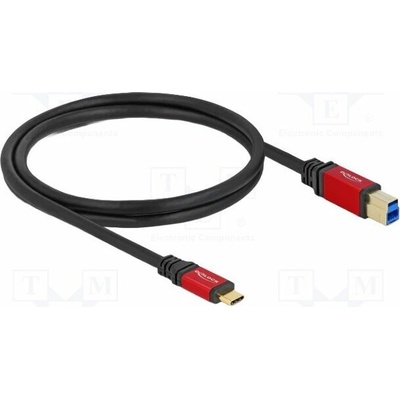 Delock 80612 USB B vidliceUSB C vidlice zlacený 1m černý