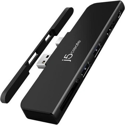j5create Докинг станция j5create JDD320B, USB-A, Mini DP, SD, MicroSD, HDMI - J5-JDD320B (J5-JDD320B)