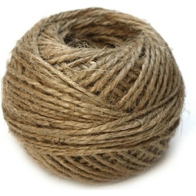 Špagát prírodný jutový 100g/67m, návin 500x3, priemer 1,75mm (tenký)