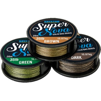 Kryston šnúra Super Nova Solid Braid Čierna 20m 35lb