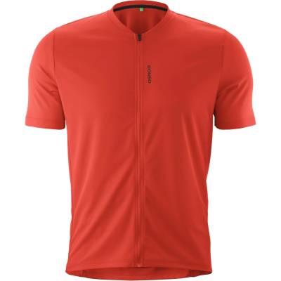Gonso Мъжка фланелка с къс ръкав за колоездене Gonso Sitivo Jersey Green Cycling jersey - Paprika Flame - размер 6XL (056-4109-0319)